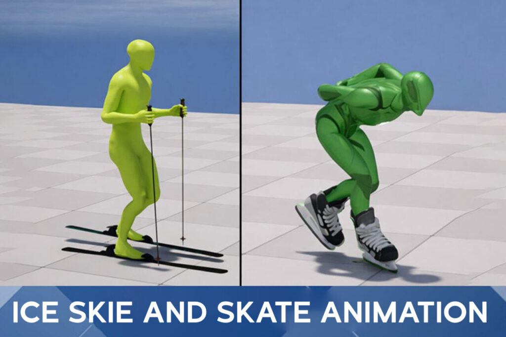 Ice Skie and Skate Animation   3D Animations   Unity Asset Store