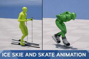 Ice Skie and Skate Animation   3D Animations   Unity Asset Store