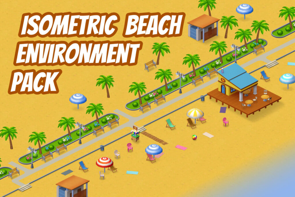 Isometric Beach Environment Pack   2D Environments   Unity Asset Store