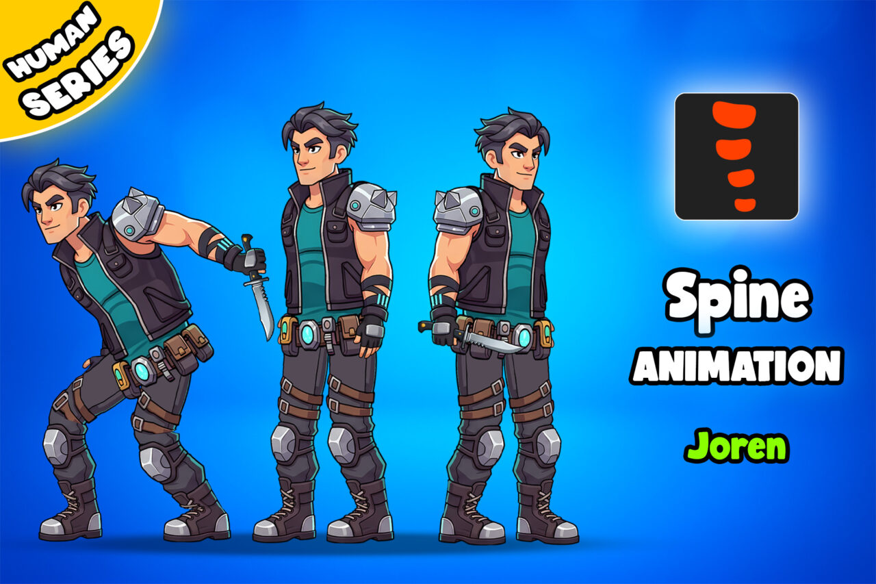 Joren 2D Animated Spine Character Human Series 2D Characters Unity Asset Store