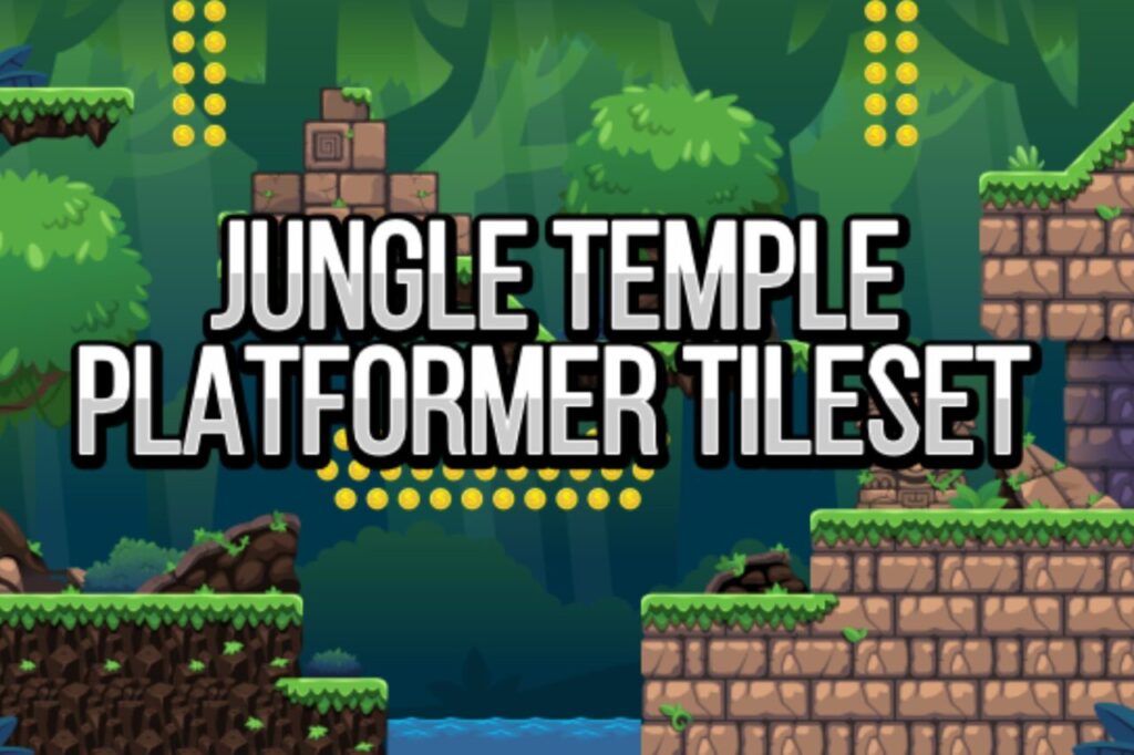 Jungle Temple Platformer Tileset   2D Environments   Unity Asset Store