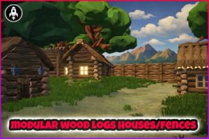 LP Modular Wooden Logs  Houses Fences Farms   3D Fantasy   Unity Asset Store