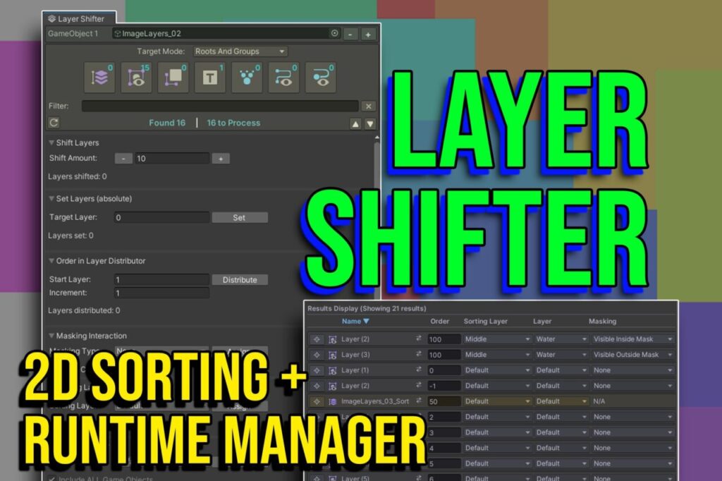 Layer Shifter  2D Sorting   Runtime Manager   Sprite Management   Unity Asset Store