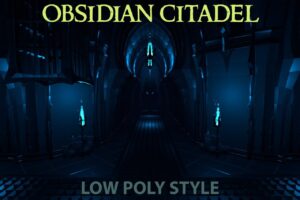 Low Poly Style Obsidian Citadel   3D Dungeons   Unity Asset Store
