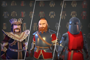Lowpoly Dwarves Modular Armors Bundle MEDIEVAL FANTASY SERIES   3D Characters   Unity Asset Store