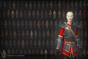 Lowpoly Elves Modular Armors   MEDIEVAL FANTASY SERIES   3D Characters   Unity Asset Store