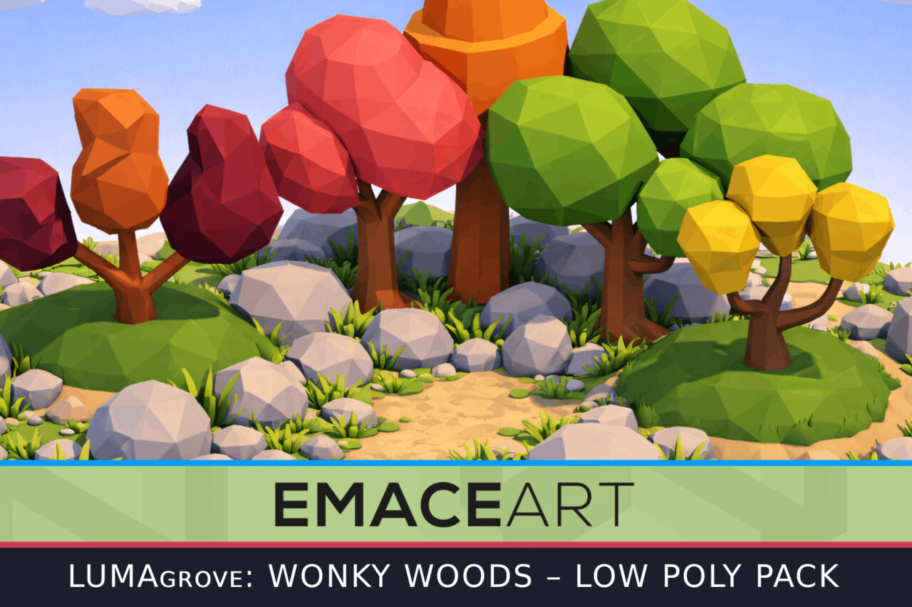 LumaGrove  Wonky Woods Low Poly Nature Asset Pack   3D Landscapes   Unity Asset Store
