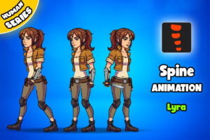 Lyra 2D Animated Spine Character  Human Series    2D Characters   Unity Asset Store