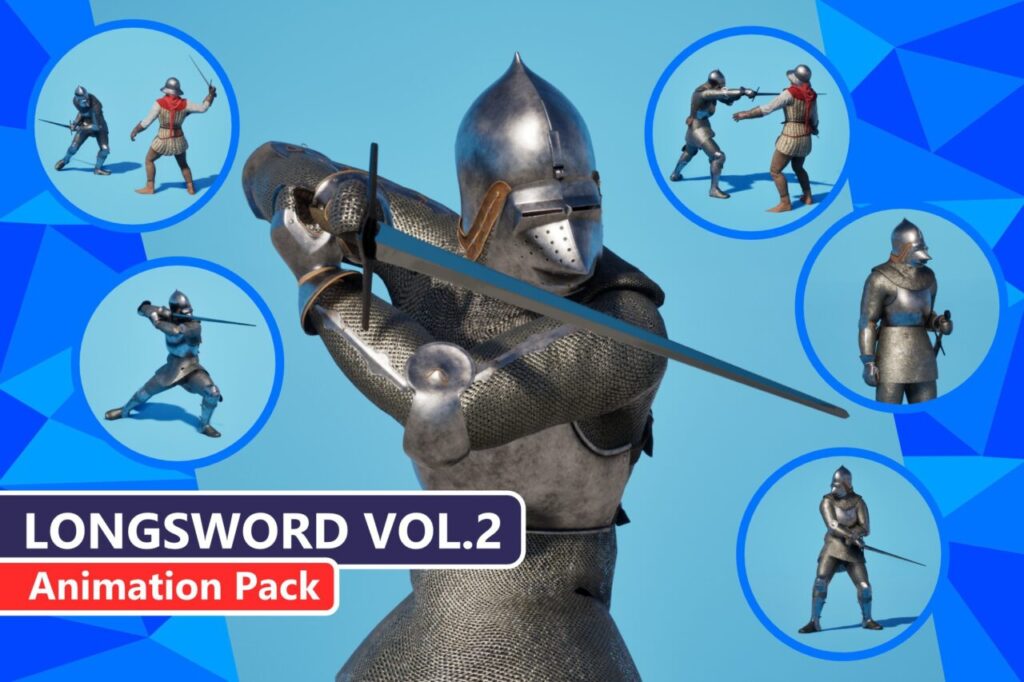 MC Longsword Vol.2 Believable 3D Animations by MoCap Central   3D Animations   Unity Asset Store