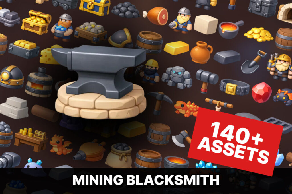 Medieval Mining Blacksmith Crafting Resources Icons RPG Survival Strategy Idle   2D   Unity Asset Store