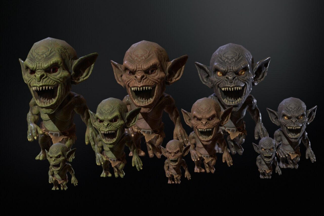 MiniMonster4 Pack1   3D Creatures   Unity Asset Store
