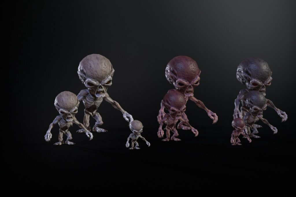 MiniMonster5Pack1   3D Creatures   Unity Asset Store