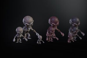 MiniMonster5Pack1   3D Creatures   Unity Asset Store