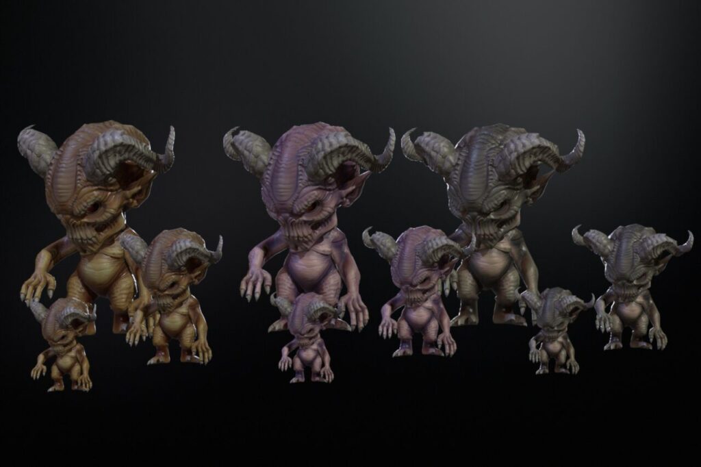 Minimonster8Pack1   3D Creatures   Unity Asset Store