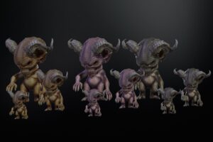 Minimonster8Pack1   3D Creatures   Unity Asset Store