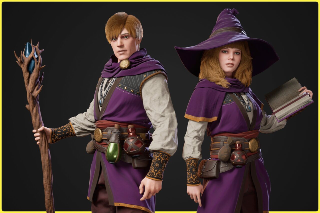 Modular Fantasy Character 03 Mage   Characters   Unity Asset Store