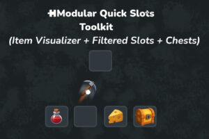 Modular Quick Slot Toolkit Item Visualizer Filtered Slots Chests   Game Toolkits   Unity Asset Store