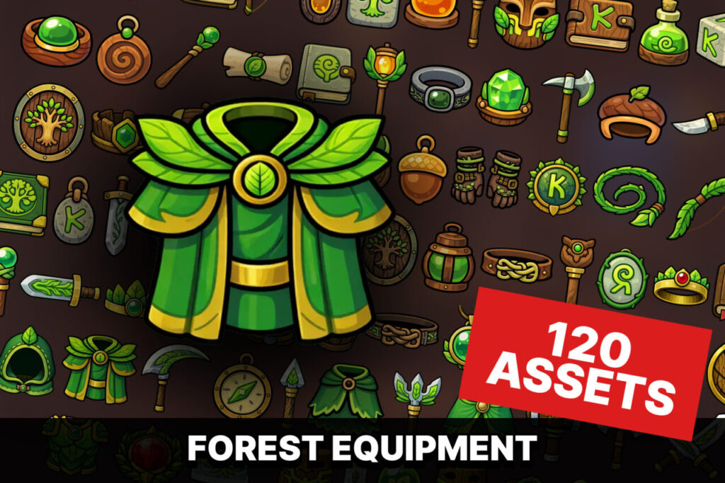 Nature Druid Equipment Relics Forest Magic Icons Pack RPG Strategy Adventure   2D   Unity Asset Store