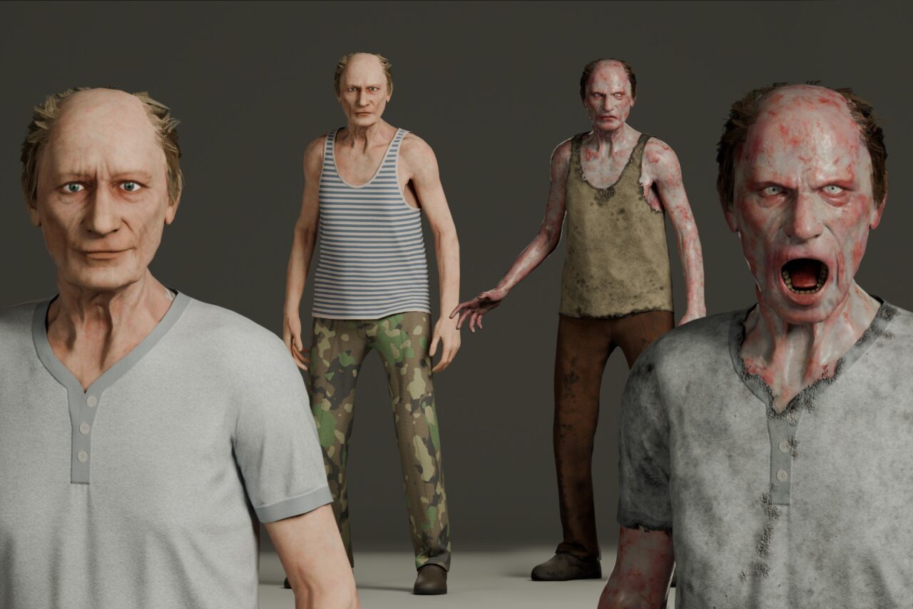 Old Man Pack Characters Unity Asset Store