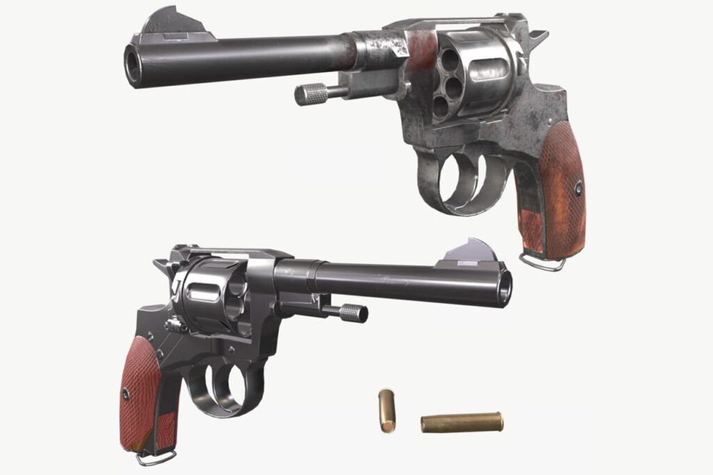 Old Military Revolver   3D Guns   Unity Asset Store
