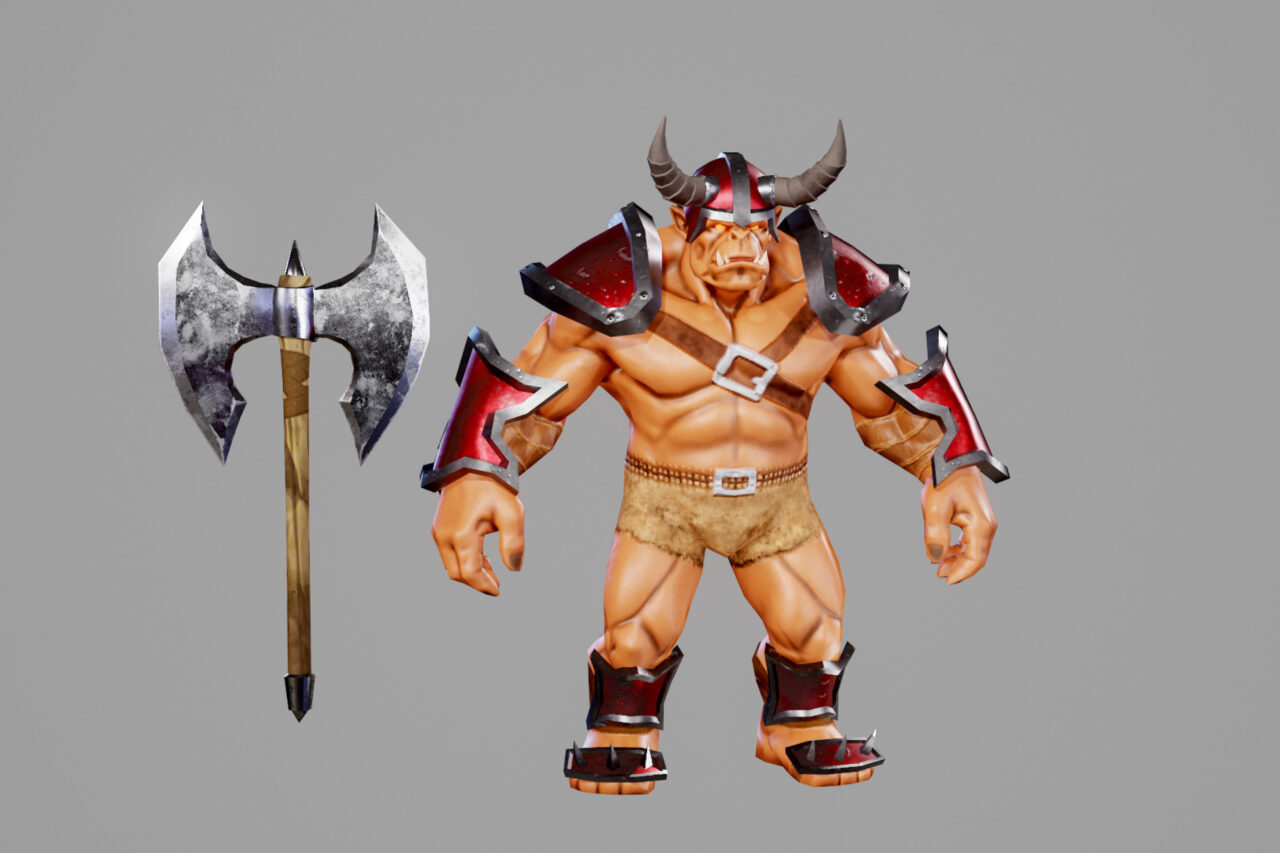 Orc berserker warrior   3D Characters   Unity Asset Store