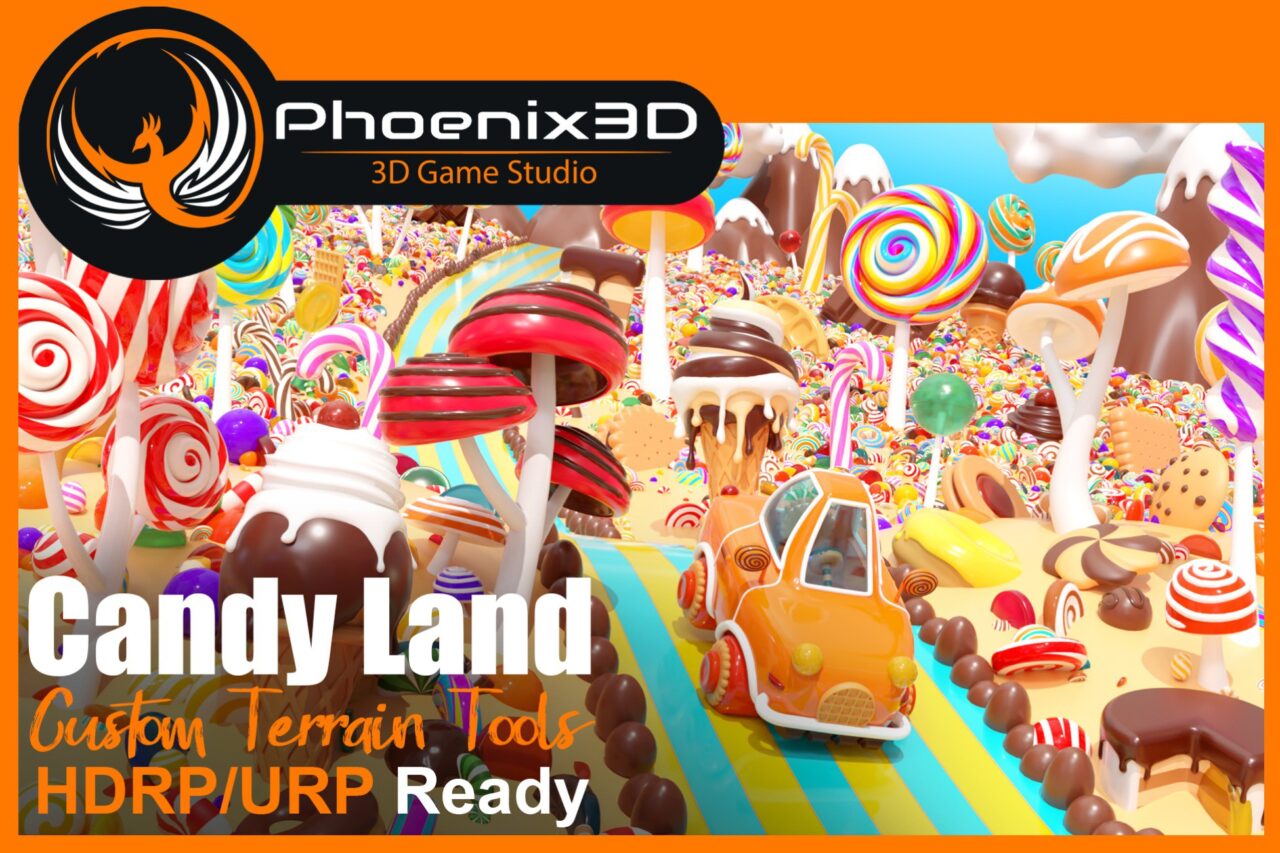 P3D Candy Land Stylized Fantasy Environment 3D Fantasy Unity Asset Store