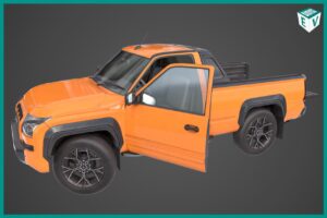Pickup Truck01 Orange URP HDRP Textures   3D Land   Unity Asset Store