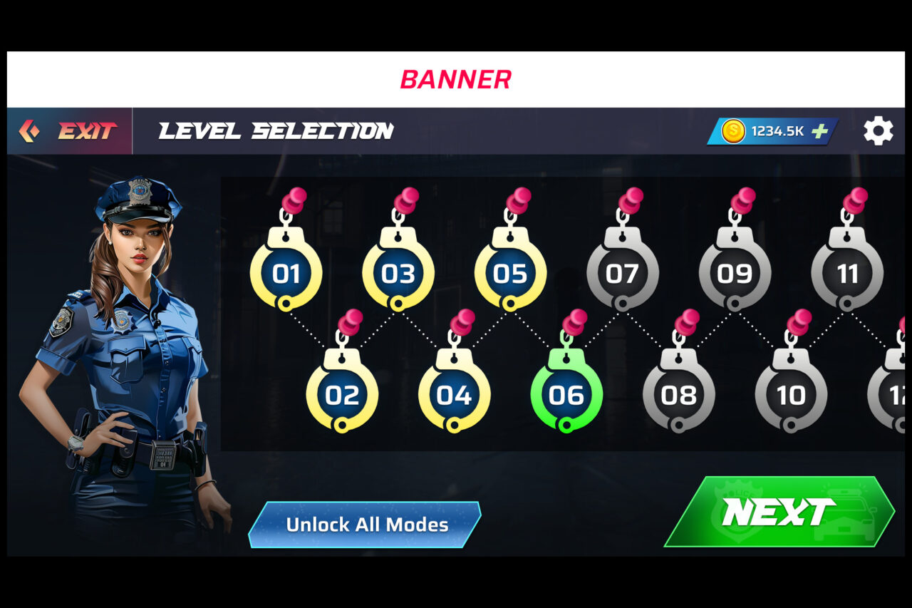 Police Simulator UI Kit   2D GUI   Unity Asset Store