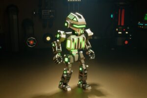 Sci Fi Robot X 25.3 low poly stylized   3D Robots   Unity Asset Store