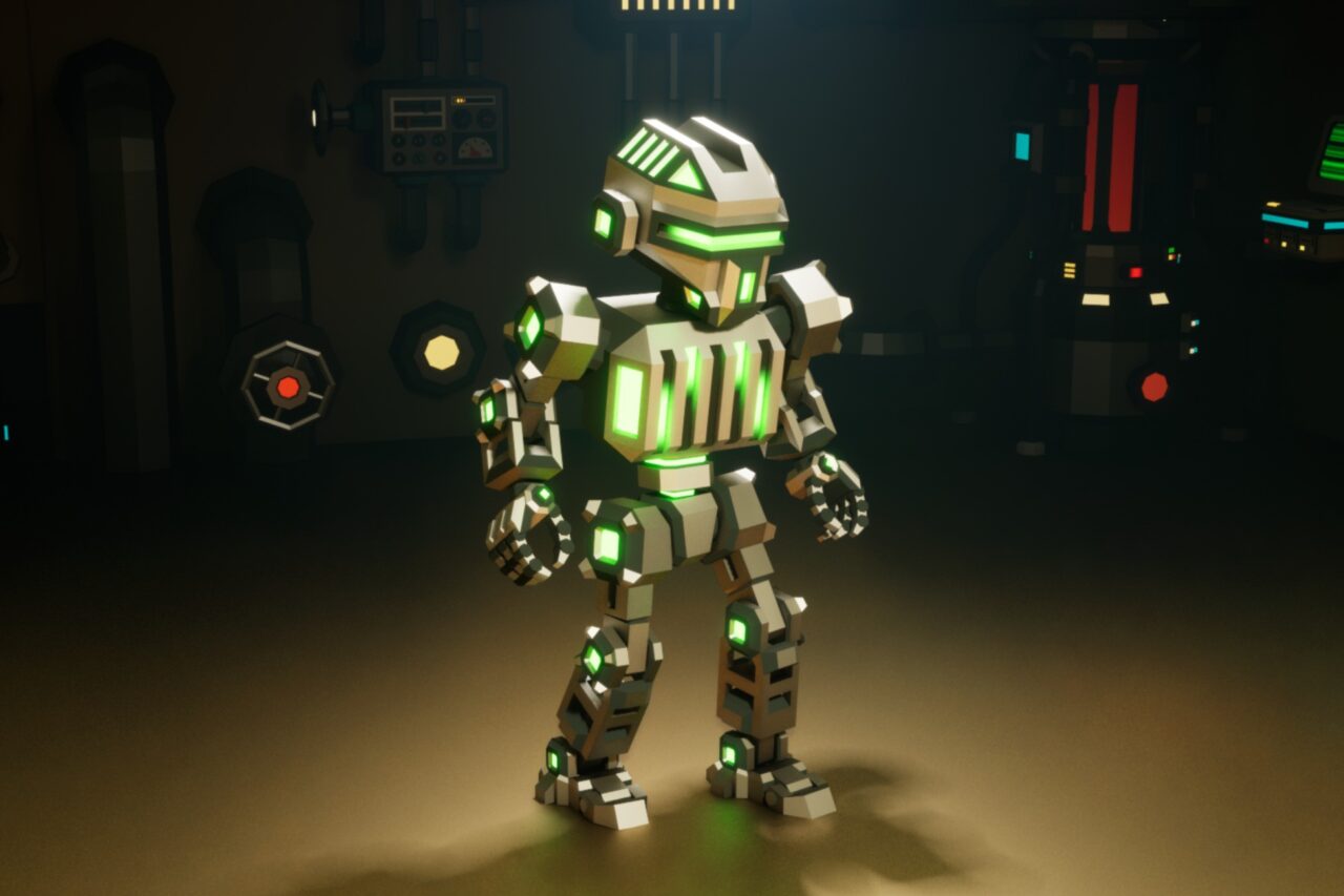 Sci Fi Robot X 25.3 low poly stylized   3D Robots   Unity Asset Store
