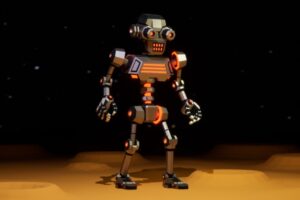 Sci Fi Robot X 26.1 low poly stylized   3D Robots   Unity Asset Store