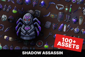 Shadow Assassin Equipment Relics Dark Magic Icons Pack RPG Strategy Adventure   2D   Unity Asset Store