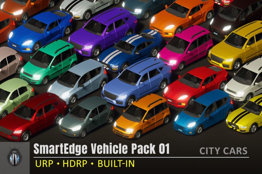 SmartEdge Vehicle Pack 01   3D Vehicles   Unity Asset Store