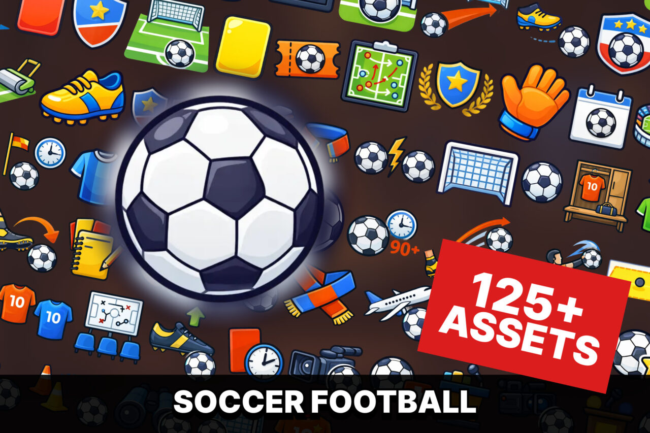 Soccer Football Game UI Icons Pack for Sports Simulation Arcade and Casual Games   2D   Unity Asset Store