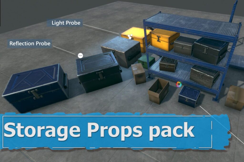 Storage Props pack   3D Industrial   Unity Asset Store