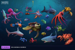 Stylized Sea Animals Bundle   Characters   Unity Asset Store