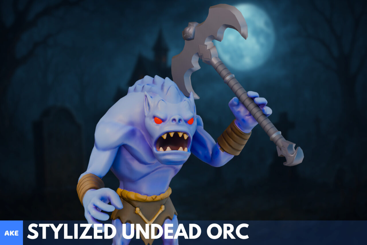 Stylized Undead Orc   3D Creatures   Unity Asset Store