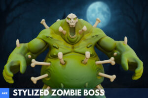 Stylized Zombie Boss   3D Creatures   Unity Asset Store