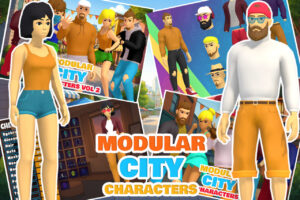 Stylized City Characters Pack   3D Humanoids   Unity Asset Store