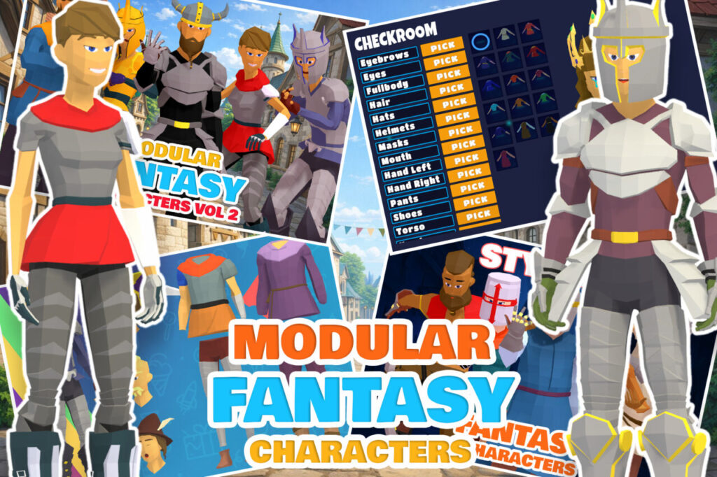 Stylized Fantasy Characters Pack   3D Humanoids   Unity Asset Store