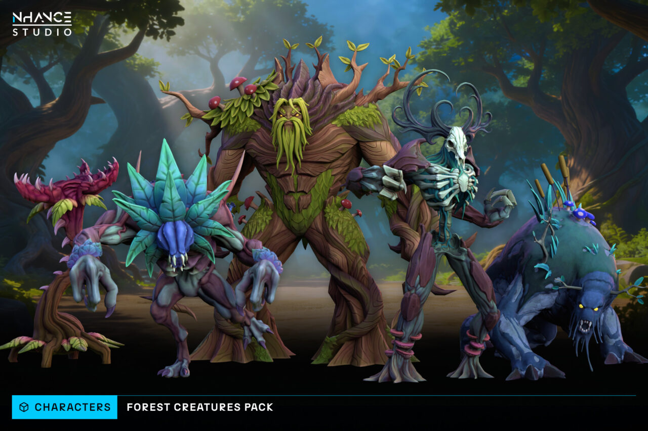 Stylized Forest Creatures Pack 3D Creatures Unity Asset Store