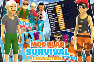 Stylized Survival Characters Pack   3D Humanoids   Unity Asset Store