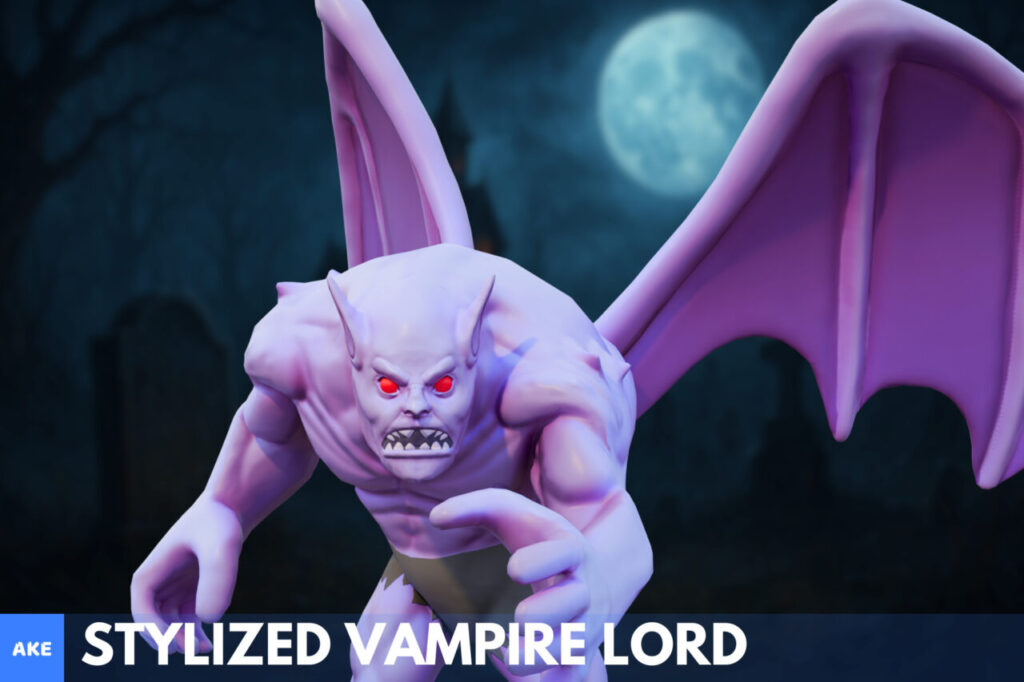 Stylized Vampire Lord   3D Creatures   Unity Asset Store