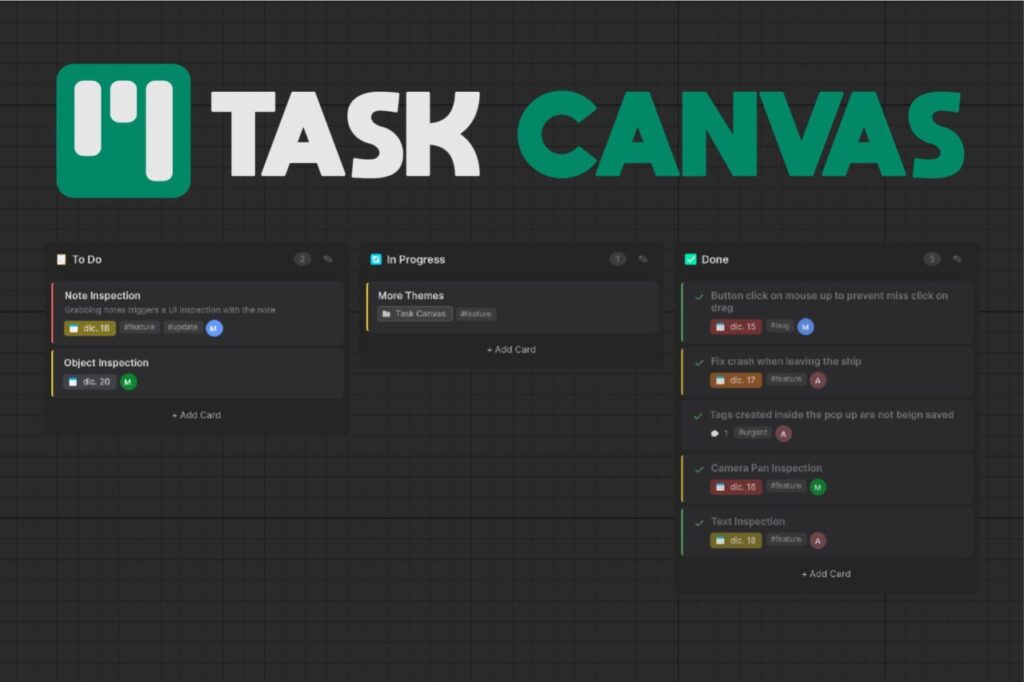 Task Canvas   Project Management   Kanban Board   Utilities Tools   Unity Asset Store