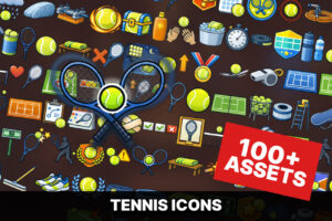 Tennis Game UI Icons Pack for Sports Simulation Arcade and Casual Games   2D   Unity Asset Store