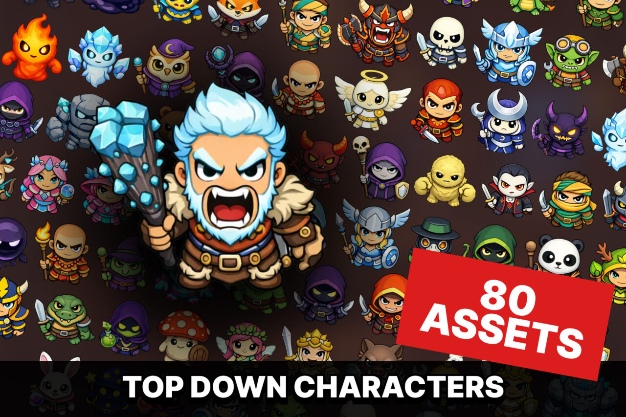 Top Down Fantasy RPG Characters Pack Strategy MOBA Tower Defense   2D   Unity Asset Store
