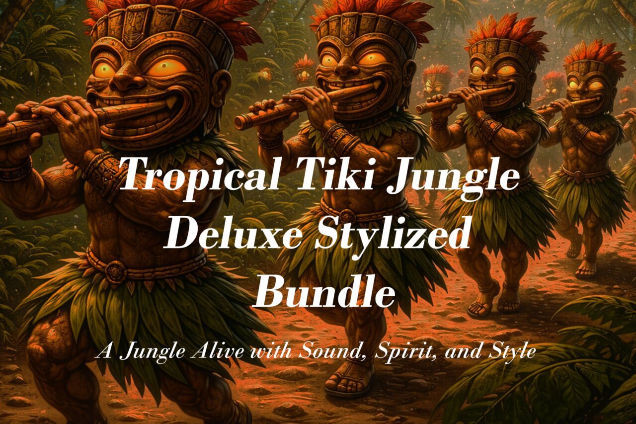 Tropical Tiki Jungle Deluxe Stylized Bundle 3D Props Unity Asset Store
