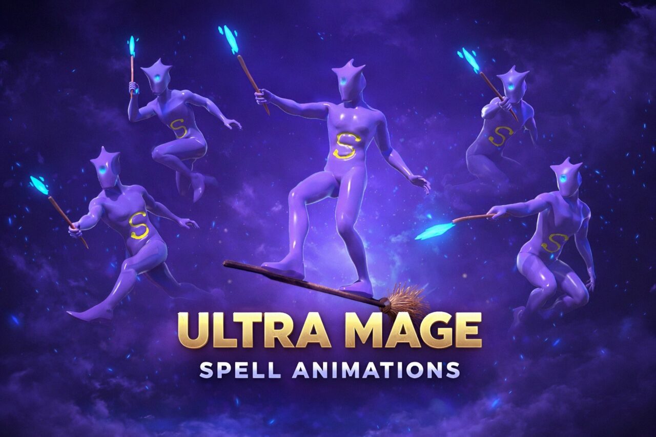 Ultra Mage Spell Animations 3D Animations Unity Asset Store