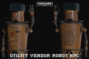 Utility Vendor Robot NPC   3D Robots   Unity Asset Store