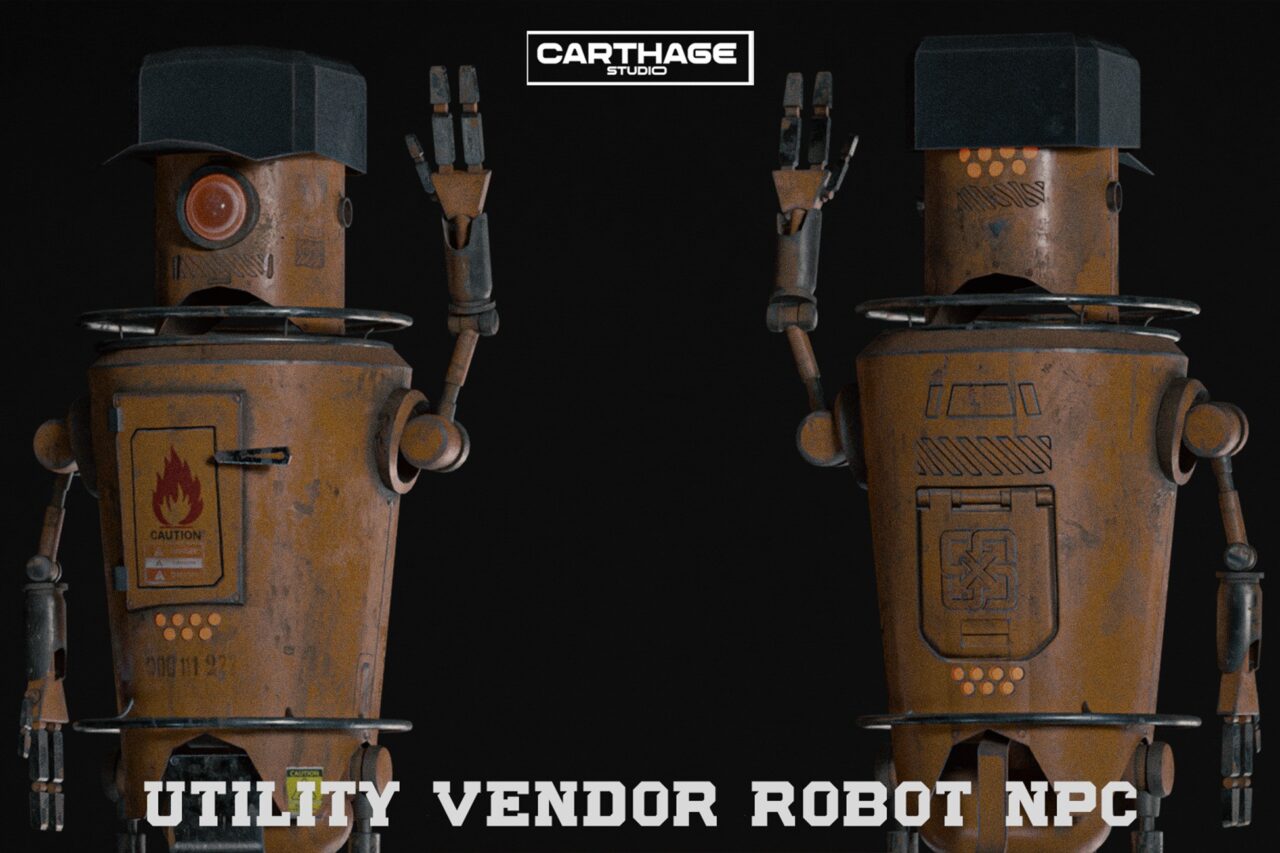 Utility Vendor Robot NPC   3D Robots   Unity Asset Store